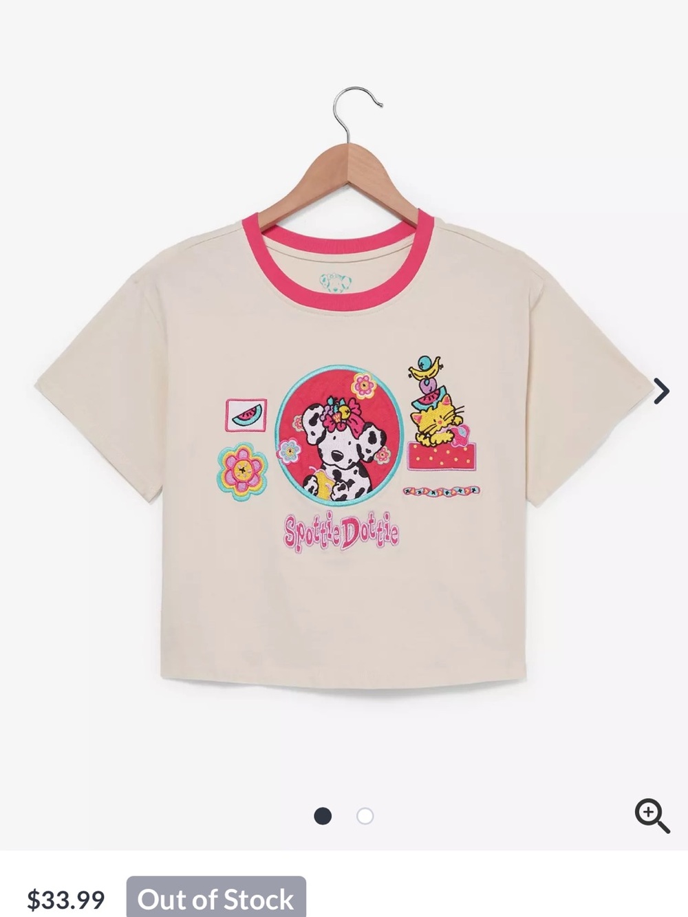 Spottie Dottie Sanrio Tee - Pink Trim